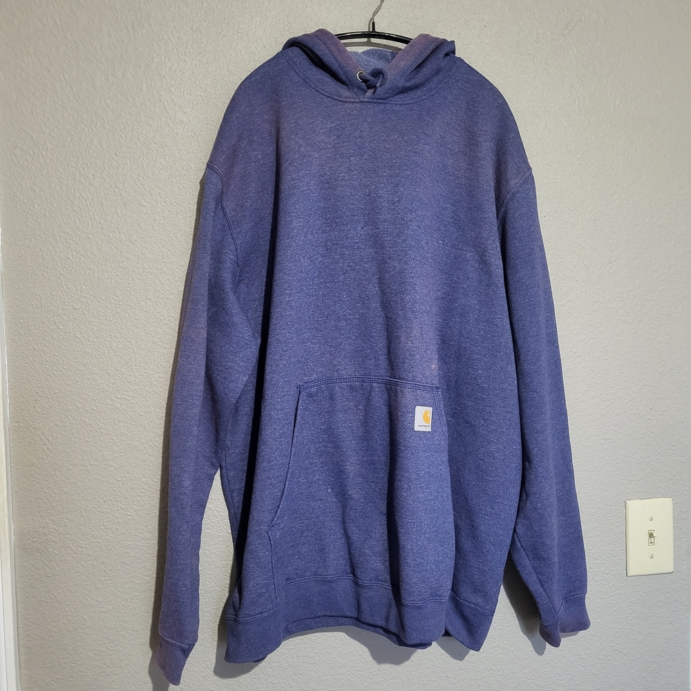 Carhartt Men’s Navy Blue Hooded Pullover Sweatshirt XXL